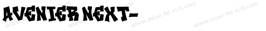 Avenier Next字体转换